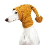 ZEPFJHE 1 chapeau pour chien, extensible en tricot avec pompon, couvre les oreilles et le cou, chapeau d'hiver chaud pour chien
