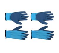 ZEPFJHE 1 Paire / 2 Paires Glants De Travail Thermique Imperméable Avec Une Doublure Chaude Isolée Double Latex Enduit Anti-glissement Congélateur