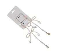 ZEPFJHE 1 paire de barrettes à cheveux tendance avec nœud simple en métal, perles, accessoires de cheveux élégants pour femmes