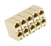 ZEPFJHE 10 pièces CAT5 CAT6 câble réseau menuisier coupleur RJ45 prise d ' extension tête droite câble réseau connecteur remplacement vitesse rapide Ethernet coupleur