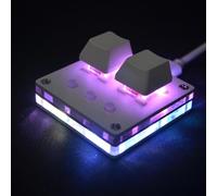 ZEPFJHE 2 commutateurs de clavier mécanique en option avec éclairage couleur personnalisable petit clavier de type C pour le travail et le jeu clavier mécanique