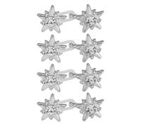 ZEPFJHE 4 Paires Button Broches Jeans Jeans Boucles De Taille Pantalable Détachable De Tailleur Bouton Boucles Étoiles Étoiles Pantalon Détachable