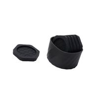 ZEPFJHE 6 Pièces Silicone Bringe Couvre-Coasters Mat avec Adhérence Texturée Et Étui des Organisateurs Inclus pour Tasse De Plats Décors