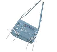 ZEPFJHE À Bandoulière Tendance Avec Nœuds Décoratifs Compartiments De Rangement Spacieux Pour Présentation D'objets Collection Itabag Transparent