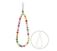 ZEPFJHE à Changement de Couleur dégradé, 7.09 Pouces, à nœud Coulissant, Perles en Pierre résistantes Allergies, Bijoux pour Adolescents, Perles changeantes de lumière