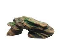 ZEPFJHE Abri naturel pour reptiles et lieux de ronflement - Cachettes de poissons - Accessoires décoratifs pour grands aquariums - Résine - Habitat grotte