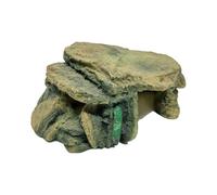 ZEPFJHE Abri naturel pour reptiles et lieux de ronflement - Cachettes de poissons - Accessoires décoratifs pour grands aquariums - Résine - Habitat grotte