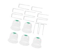 ZEPFJHE Abri renforcé transparent pour plantes - Cloche de jardin réglable - Aérations rotatives - Durabilité - Cadre en métal amélioré - Abri pour plantes d'extérieur