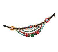 ZEPFJHE Accessoire de style ethnique rétro pour femme avec artisanat tissé à la main et styles pour usage quotidien décontracté rétro tissé à la main, taille unique, Comme décrit