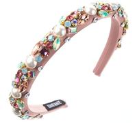 ZEPFJHE Accessoires de cheveux accrocheurs pour femmes, bandeaux tendance avec perles pour femmes, accessoires de cheveux confortables