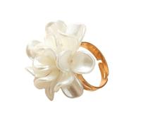 ZEPFJHE Anneaux De Floral Élégants Ouverture Réglable Pour Usure Quotidienne Ou Fêtes ALLIAGE ACCESSOIR ACRYIQUE ACCESSOIRATION DU UNIQUE ANNALAGE Ajustement