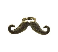 ZEPFJHE Anneaux De Moustache Anneaux De Métal Réglables Pour Hommes Femmes Halloween Masquerades Play Playes Halloween Costume Accessoire À Thème Bijoux Fête