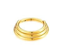 ZEPFJHE Anneaux de nez tendance pour les créateurs de tendances avec plusieurs couches de cloches en alliage robuste anneaux de nez, 10 mm, Comme décrit, Comme décrit.