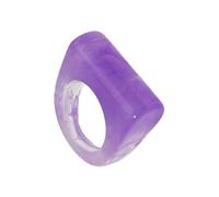 ZEPFJHE Anneaux De Résine Géométrique À La Mode Accessoire À La Mode Pour Les Femmes Et Les Hommes Avec Des Anneaux De Résine Multicolore Élégants Supplémentaires Multiples