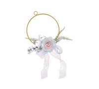 ZEPFJHE Arrangement De Fausses Roses sans Frais d'entretien sur des Cercles Métalliques Solides Pont Idéal pour Les Territoires Arrangement Fausses Roses