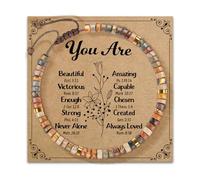 ZEPFJHE Artisanat réglable avec des designs uniques et carte de bénédiction portable pour cadeaux d'anniversaire dans différentes couleurs cadeaux d'amitié, taille unique, Comme décrit