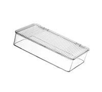 ZEPFJHE Bac De Stockage Plastiques Clairs Robuste avec Couvercle des Organisateurs D'espace Empilables pour Armoire Cuisine Space Sauvegarde Boîte Rangement D'armoire