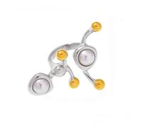 ZEPFJHE Bague contemporaine en cristal naturel en forme de C - En métal inoxydable - Plusieurs options de couleur - Confortables - Longueur : 3,5 cm - Pierres précieuses naturelles en acier inoxydable