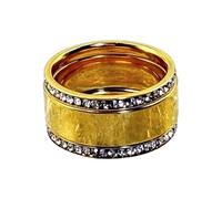 ZEPFJHE Bagues empilables confortables avec faux diamants - Bijoux tendance pour la peau - Pour homme et femme, R, Comme décrit, Comme décrit.