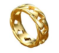 ZEPFJHE Bagues en titane inspirées de l'équipement de moto avec chaîne industrielle détaillant des bijoux portables pour un style de vie actif industriel vintage anneaux en acier, V, Comme décrit