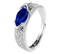 ZEPFJHE Bagues réglables en moissanites avec diamants décoratifs pour femmes à la mode pour promouvoir des styles élégants et des bagues d'humeur en oxyde de zirconium, taille unique, Comme décrit