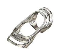 ZEPFJHE Bagues rétro creuses tendance punk déclaration bijoux large enveloppant hommes femmes bagues réglables