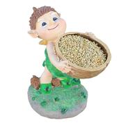 ZEPFJHE Baignoire d'oiseaux - Figurine de dessin animé pour perroquets et perruches - Mangeoires à oiseaux / abreuvoir - Accessoire de jardin