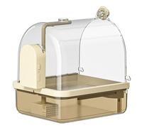 ZEPFJHE Baignoires à suspendre pour perroquets - Grande baignoire transparente pour perroquets - Accessoires de cage à oiseaux tendance