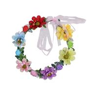 ZEPFJHE Bandeau de fleurs chic pour tête, couronne de cheveux, couronne de festival, décoration pour mariage, demoiselle d'honneur, bal de fin d'année, couronnes blanches en perles pour femme, pour