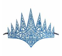 ZEPFJHE Bandeau de luxe avec couronnes dorées réglables pour bal masqué sur le thème des événements événements, bal masqués dorés scintillants avec découpes