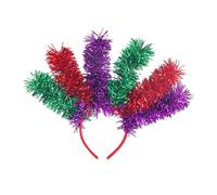 ZEPFJHE Bandeau de Mardi Gras avec guirlandes - Accessoire pour cheveux colorés - Pour bal masqué