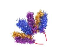 ZEPFJHE Bandeau de Mardi Gras avec guirlandes - Accessoire pour cheveux colorés - Pour bal masqué