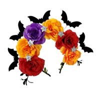 ZEPFJHE Bandeau élastique réglable pour adultes et enfants - Motif chauve-souris araignées