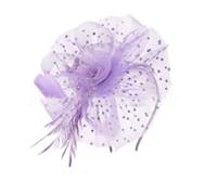 ZEPFJHE Bandeau élégant à plumes avec chapeau en maille pour un look élégant et vintage pour soirée, bal de fin d'année, accessoire pour cheveux confortable