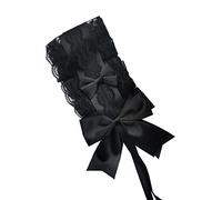 ZEPFJHE Bandeau en dentelle avec nœud pour femme - Pour fête d'Halloween - Accessoires d'animation - Coiffe pour femme