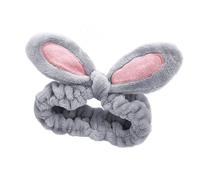 ZEPFJHE Bandeau pour laver le visage - Large bandeau de soins de la peau - Bandeau de yoga - Bandeau de maquillage avec oreilles de lapin