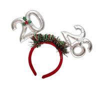 ZEPFJHE Bandeau pour le réveillon du Nouvel An 2026 avec guirlandes colorées, couvre-chefs pour adultes, enfants, vacances, événement, fête, accessoire de cheveux scintillant pour le Nouvel An