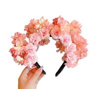 ZEPFJHE Bandeau traditionnel chinois à fleurs, couvre-chef de culture chinoise, coiffe en tissu, bandeau élégant pour fille