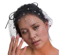 ZEPFJHE Bandeau vintage en voile pour fête sur le thème des années 1920, diverses tenues, nœuds en voile français pour les réunions de théière et de mariage