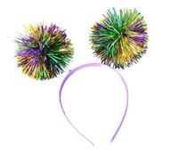 ZEPFJHE Bandeaux à guirlandes, bandeau de Mardi Gras, bal de fin d'année, pour fête, carnaval, célébrations, coiffure, coiffure, bandeau confortable