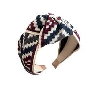 ZEPFJHE Bandeaux brodés à motif ethnique, tissu doux, large design, accessoire de cheveux élégant pour femme, usage quotidien, bandeaux brodés pour femmes