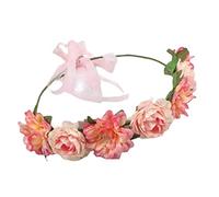 ZEPFJHE Bandeaux floraux de mariée pour femmes, guirlandes florales, couronnes de cheveux, couronnes de fleurs de mariée pour mariage