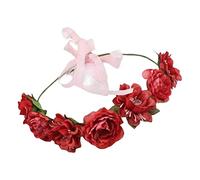 ZEPFJHE Bandeaux floraux de mariée pour femmes, guirlandes florales, couronnes de cheveux, couronnes de fleurs de mariée pour mariage