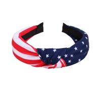 ZEPFJHE Bandeaux pour femme rouge, blanc, bleu, Julycostume pour cheveux, décoration de cheveux, motif drapeau étoilé, bandeau patriotique, rouge, blanc, bleu