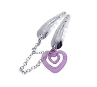 ZEPFJHE Barrette à cheveux avec pendentif en forme de cœur creux - Accessoire de cheveux pour femmes et filles