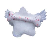 ZEPFJHE Barrette à cheveux élégante en forme d'étoile en forme d'aile en peluche douce pour les amateurs de mode