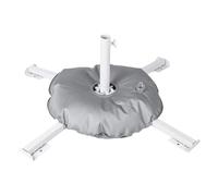 ZEPFJHE Base de parasols de type lourd pour protéger le soleil - En acier - Avec croix d'ancrage - Portable - Pour jardin - Avec ancrages au sable