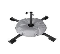 ZEPFJHE Base de parasols de type lourd pour protéger le soleil - En acier - Avec croix d'ancrage - Portable - Pour jardin - Avec ancrages au sable