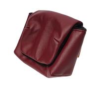 ZEPFJHE BBK-12L Sac en cuir PU pour appareil photo X100 V 100 S 100 F G7XIII Sac en cuir souple, rouge vin, Ensemble de bagages