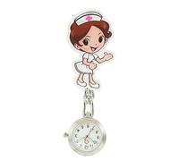 ZEPFJHE Belle Bande Dessinée Infirmière Poche Montre des Montres De Poche Infirmières Confortables pour Les Professionnels Médicaux